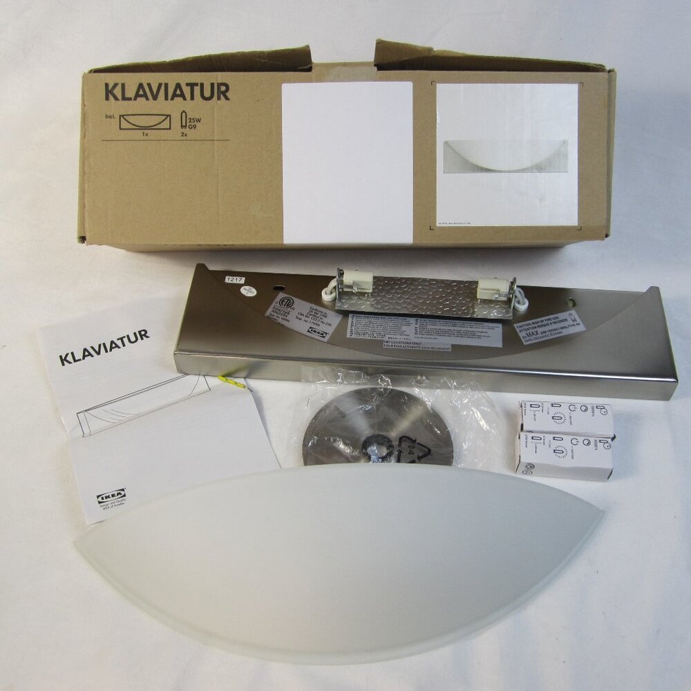 Ikea Wall Lamp Uplight Klaviatur 101.901.27 - New-Open Box-Box Damage/Shelf Wear